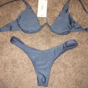 Charcoal Gray Swimsuit